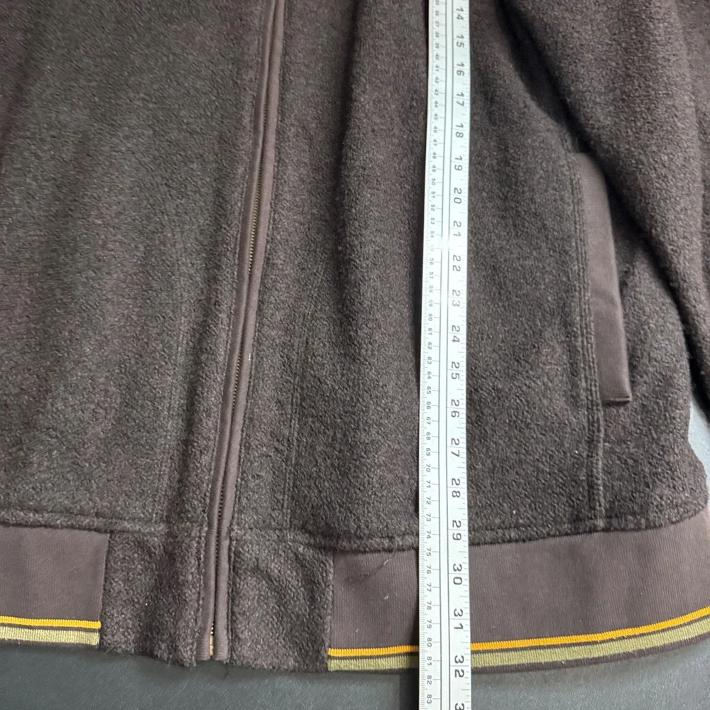 A. Tiziano 3XL Mens Brown Fleece Full Zip Jacket Coat Winter Warm‎ Outerwear